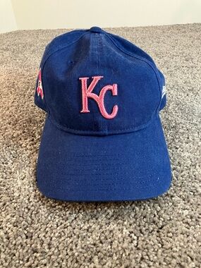 Kansas City Royals MLB Mother’s Day Pink Ribbon Hat One Size NWT!
